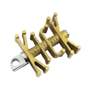 Paughco 'Old STF' brass kick pedal - Clear