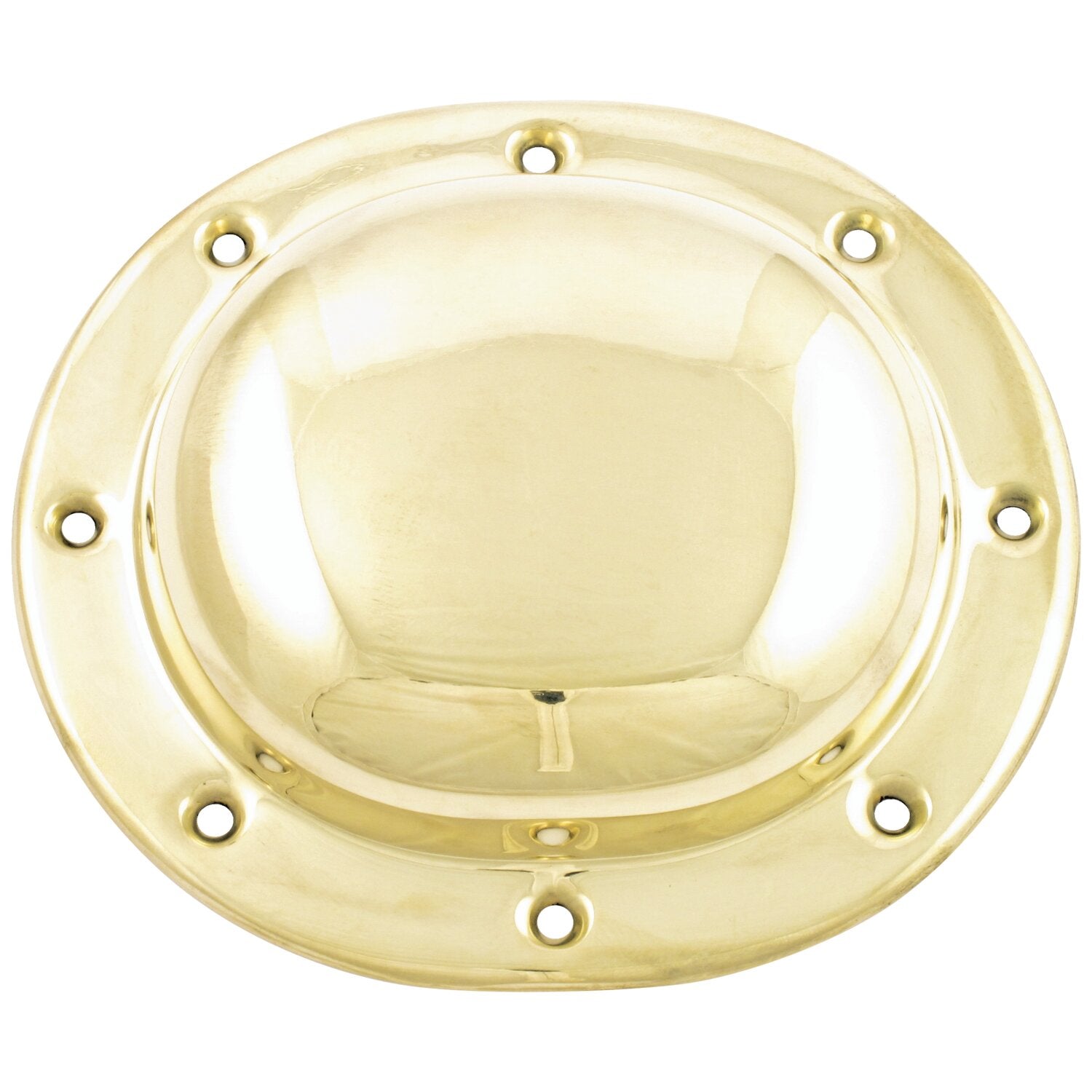Paughco derby cover - Plain - Polished brass
