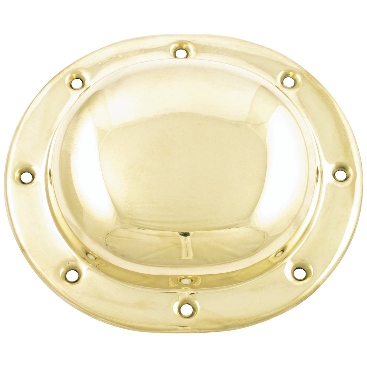 Paughco derby cover - Plain - Polished brass