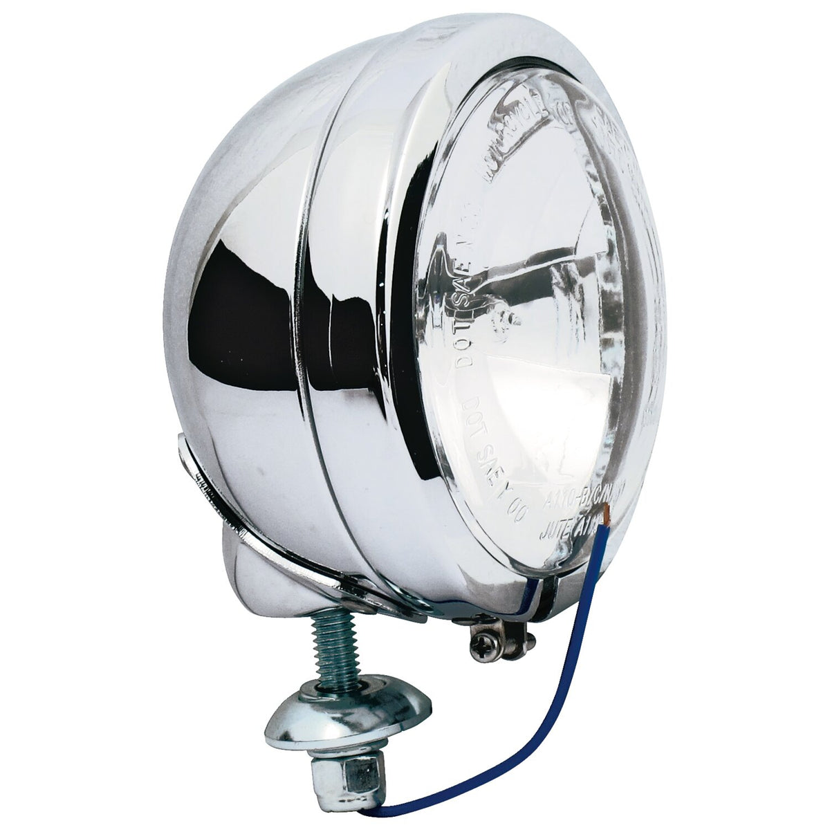 MCS FL style spotlamp 4-1/2" - Chrome clear lens