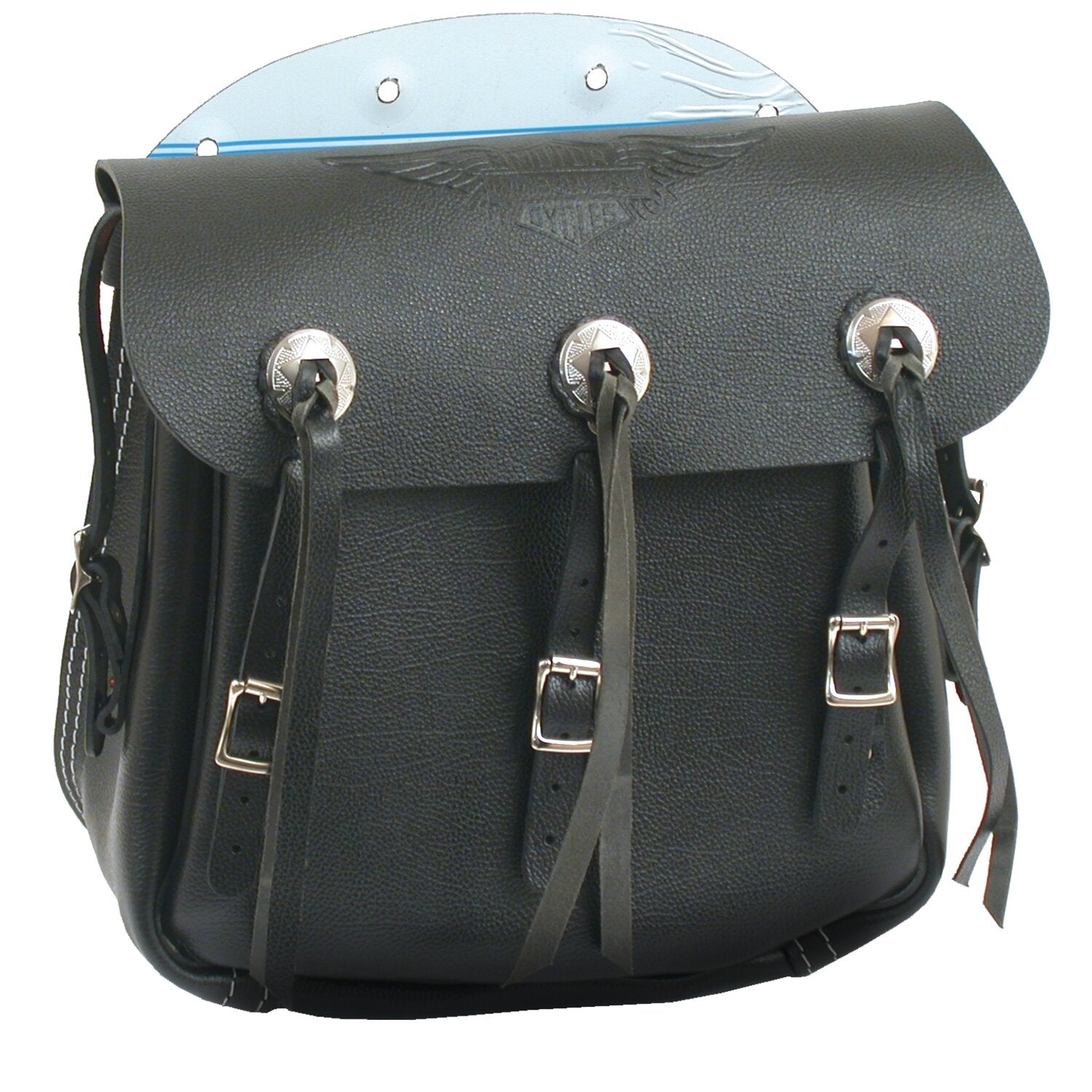 Samwel 36-43 style leather saddlebag - Brown