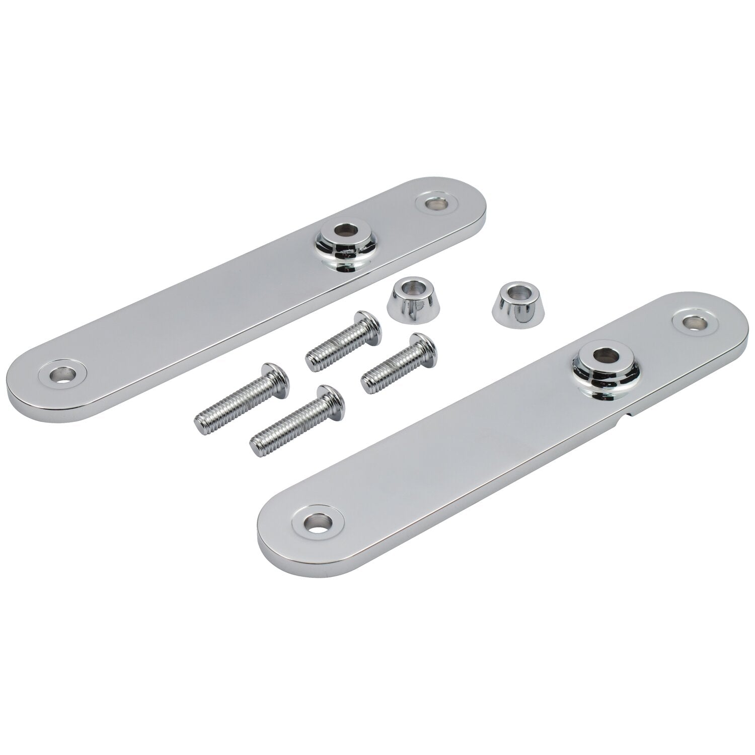 MCS Touring front turn signal relocation kit - Chrome