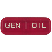 MCS Replacement lens for 2-light (47-61 style) dash - Red