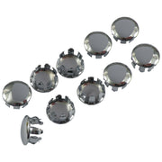 MCS Lowrider dash plugs small - Chrome