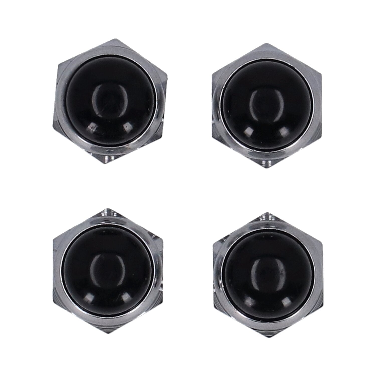 MCS Rocker shaft end nut set black plastic inserts