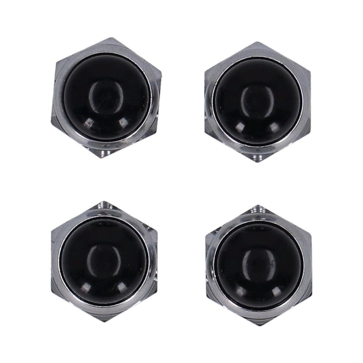 MCS Rocker shaft end nut set black plastic inserts
