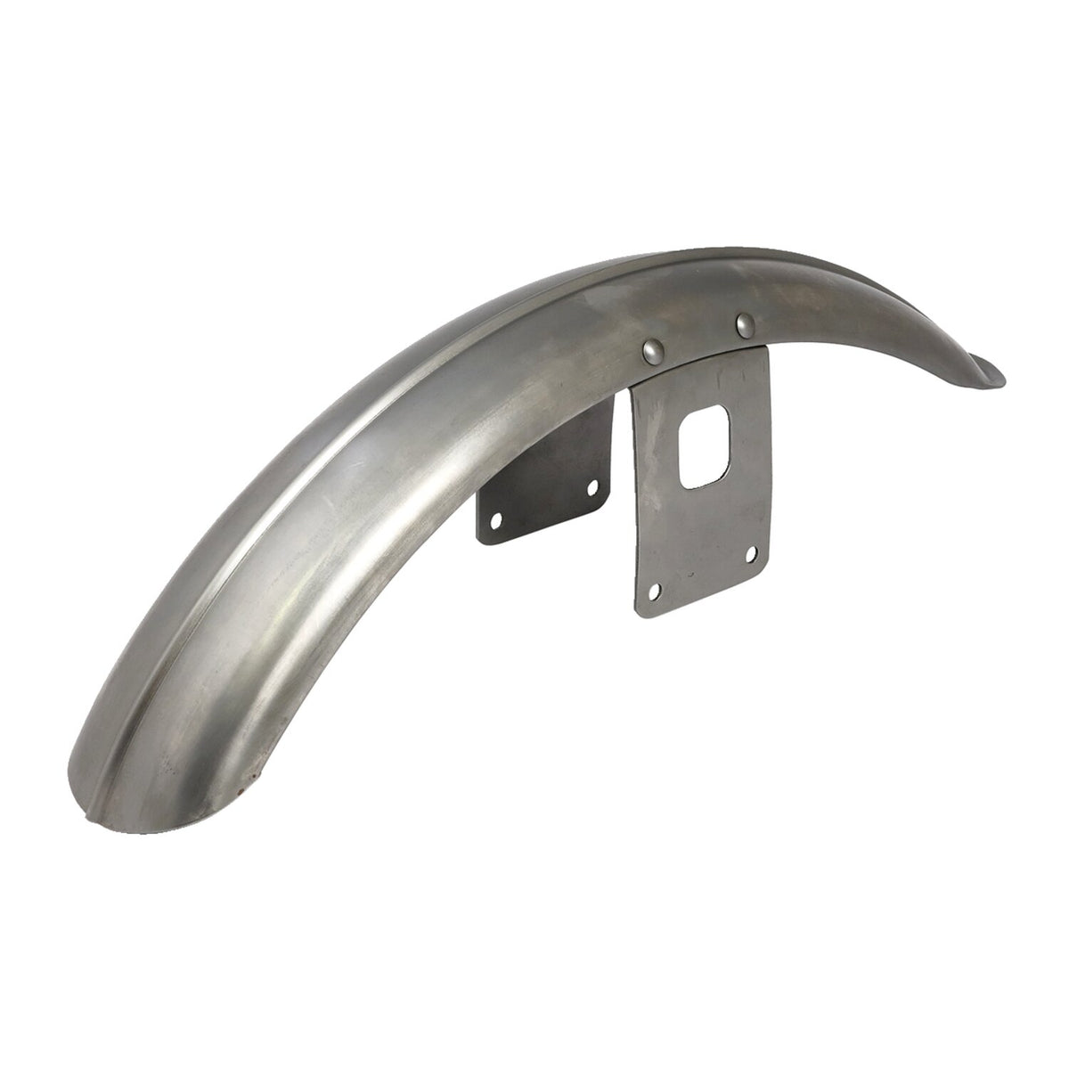 MCS L84-07 style FX XL narrow front fender - Raw steel ribbed