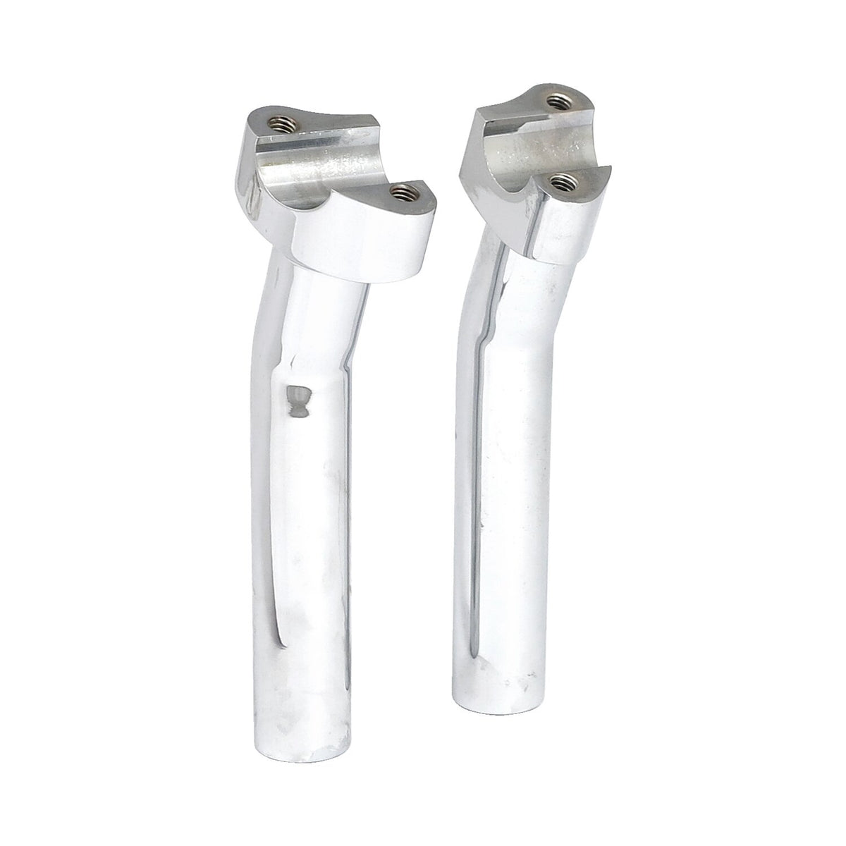 MCS Forged aluminum risers pullback 7" rise - Chrome