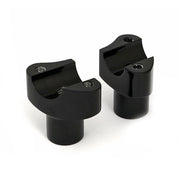 MCS Forged aluminum risers straight 2" rise - Black