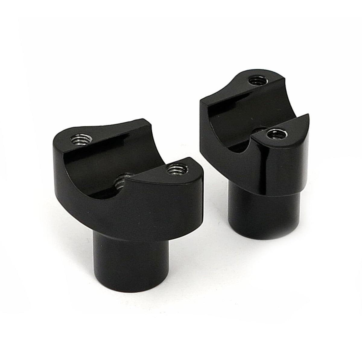 MCS Forged aluminum risers straight 2" rise - Black