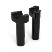 MCS Forged aluminum risers straight 4-1/2" rise - Black