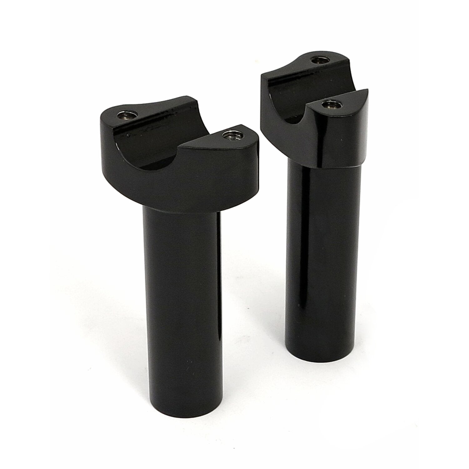MCS Forged aluminum risers straight 4-1/2" rise - Black