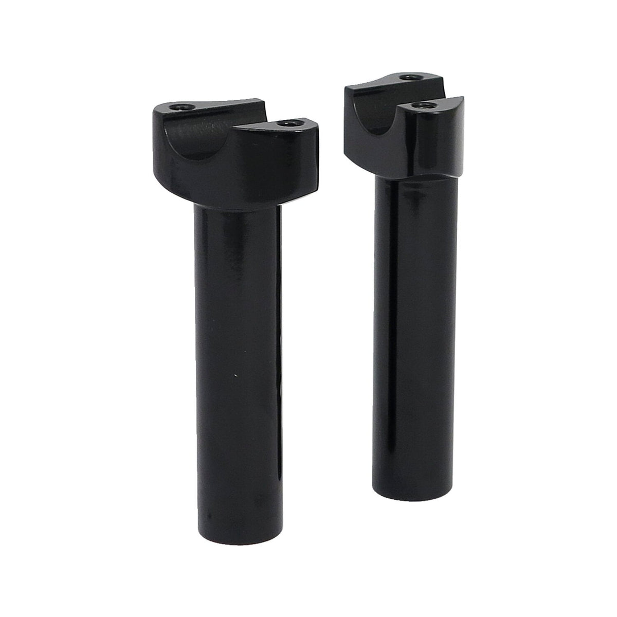 MCS Forged aluminum risers straight 5-1/2" rise - Black