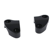 MCS Handlebar top clamp set - Black plain