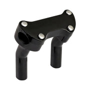 MCS OEM style pullback risers with top clamp - 4.5" rise - Black