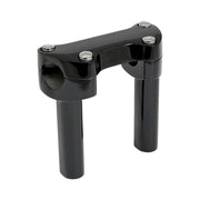 MCS 4.5" rise handlebar riser set + top clamp - Black