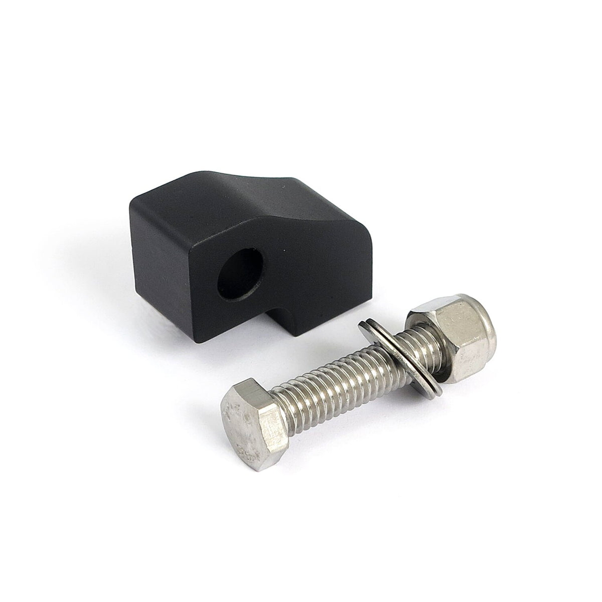 MCS Custom headlamp mount block - angled - Black