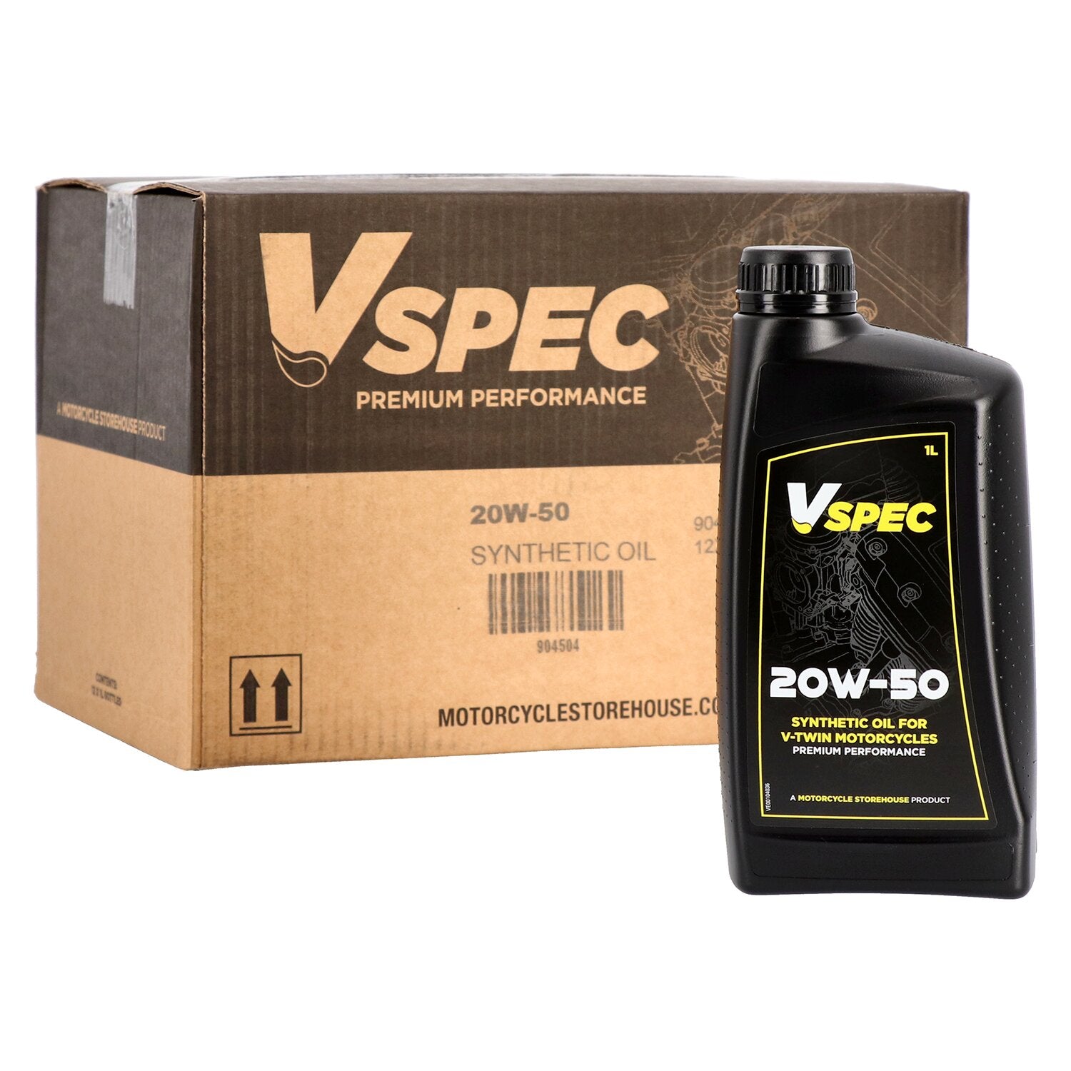 Vspec 20W50 Full Synthetic motor oil - 1 liter bottle