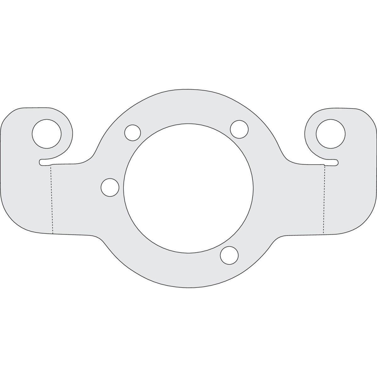 MCS Air cleaner adapter bracket - Chrome