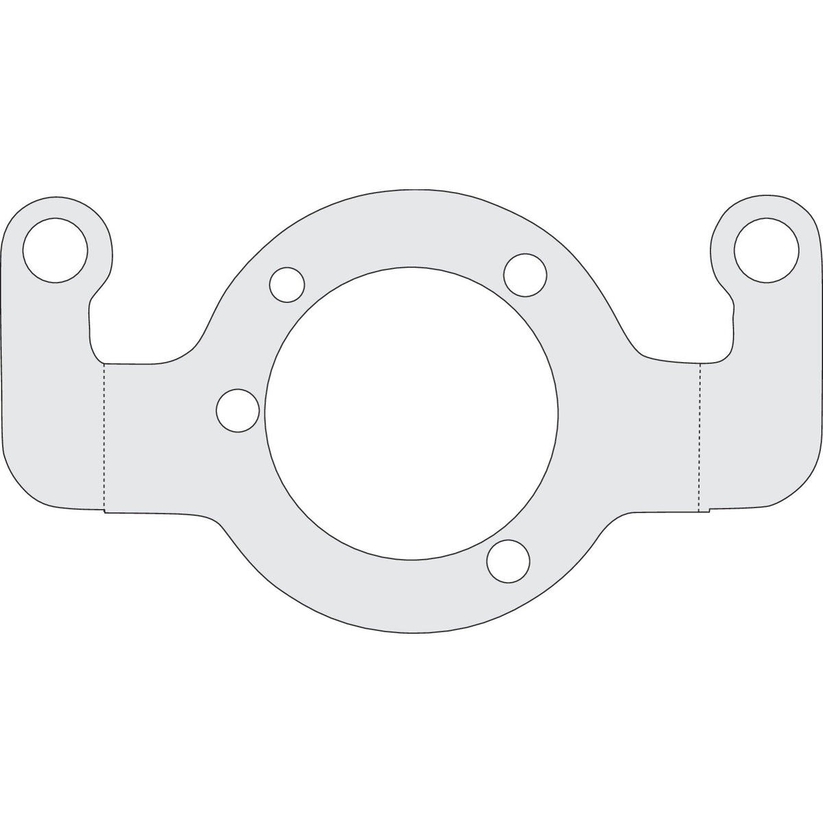 MCS Air cleaner adapter bracket - Chrome