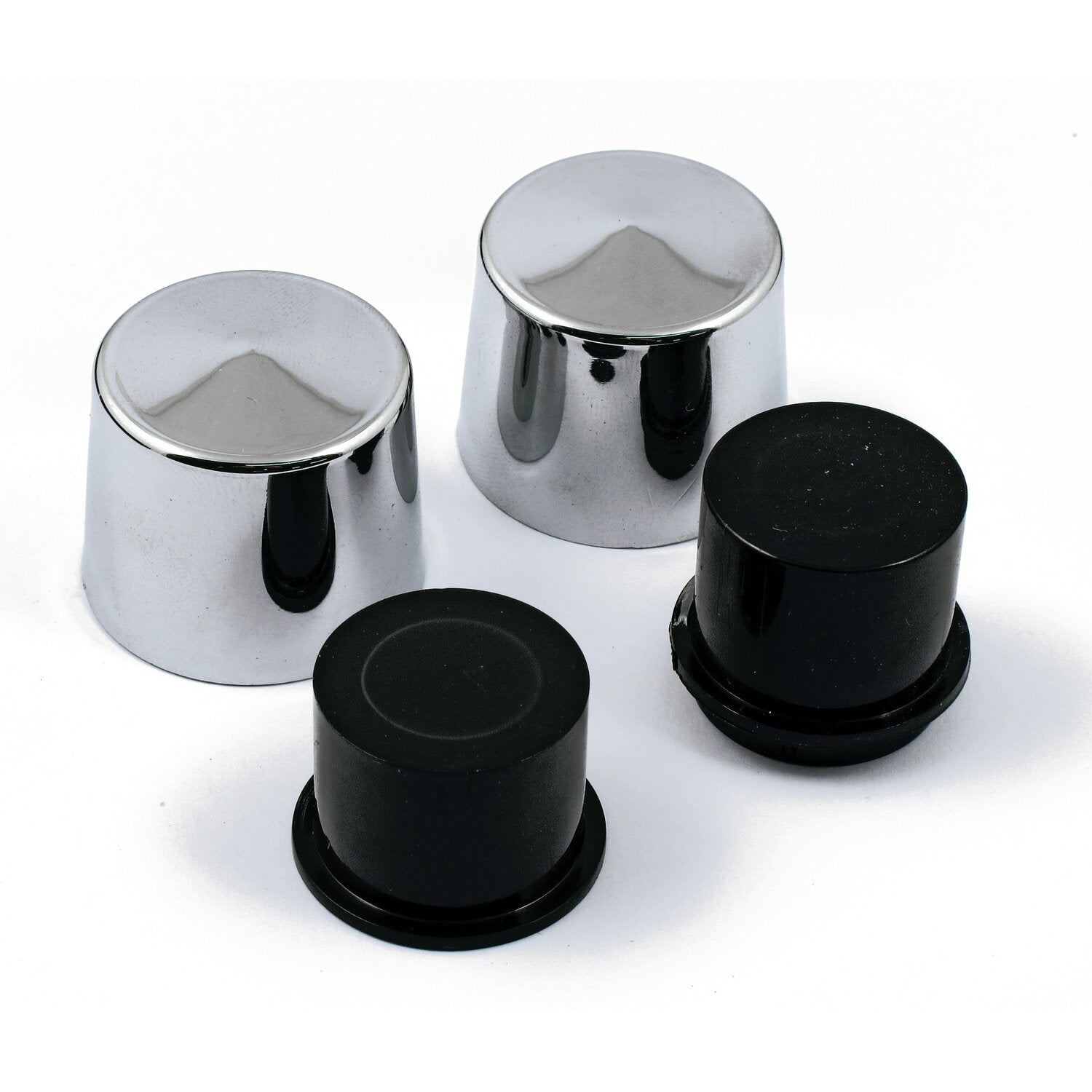 MCS Smoothtopps push-on bolt cover set - Chrome