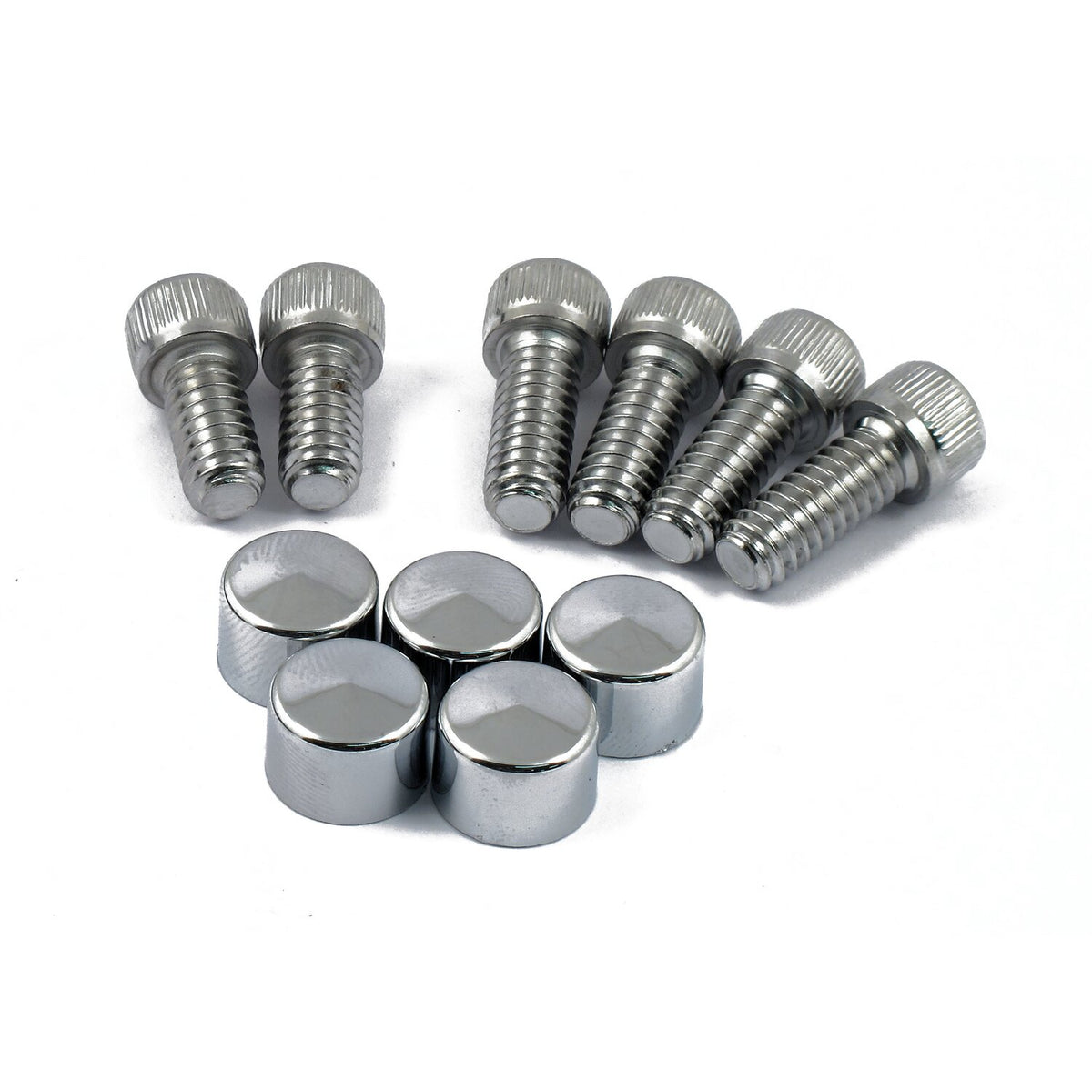 MCS Smoothtopps push-on bolt & cover kit - Chrome