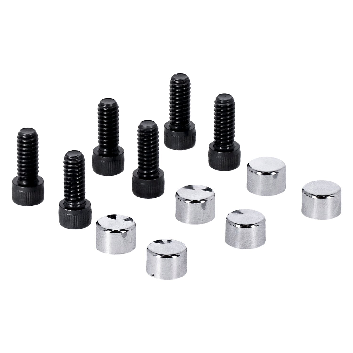 MCS Smoothtopps push-on bolt & cover kit - Chrome