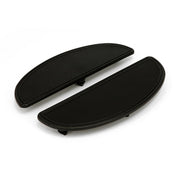 MCS Oval floorboard pads - knurled/ribbed - Black