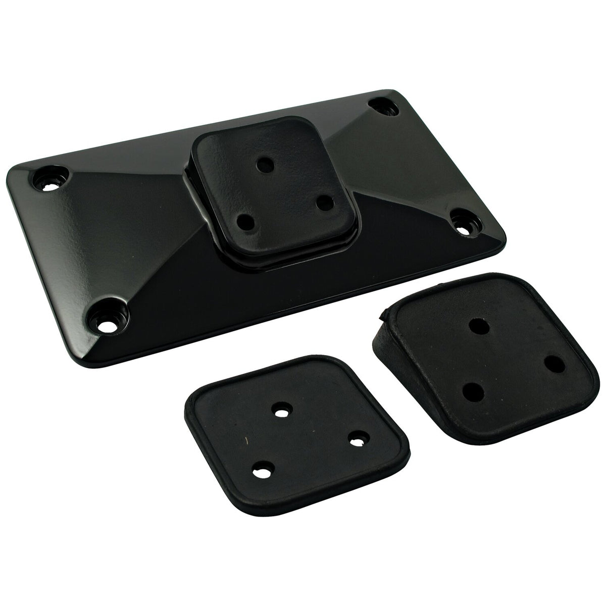 MCS License plate bracket pyramid - Black