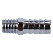 Gardner-Westcott Oil line fitting straight - 1/4" NPT to 1/2" hose - Chrome