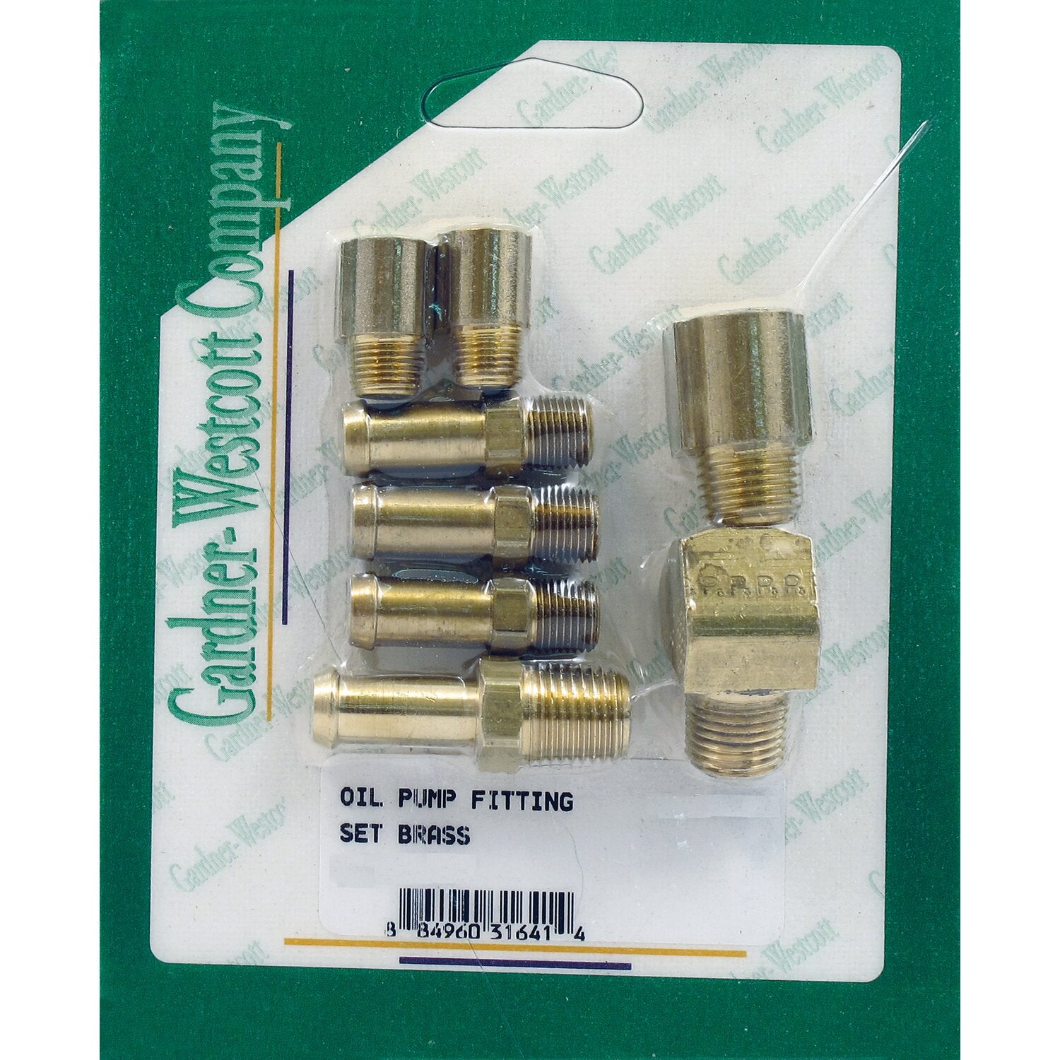 Gardner-Westcott oil pump line fitting kit - Brass