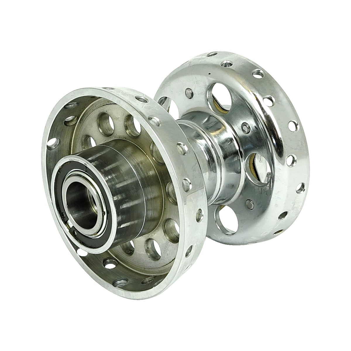 Samwel Custom Star hub for OEM axle - Chrome with chrome star
