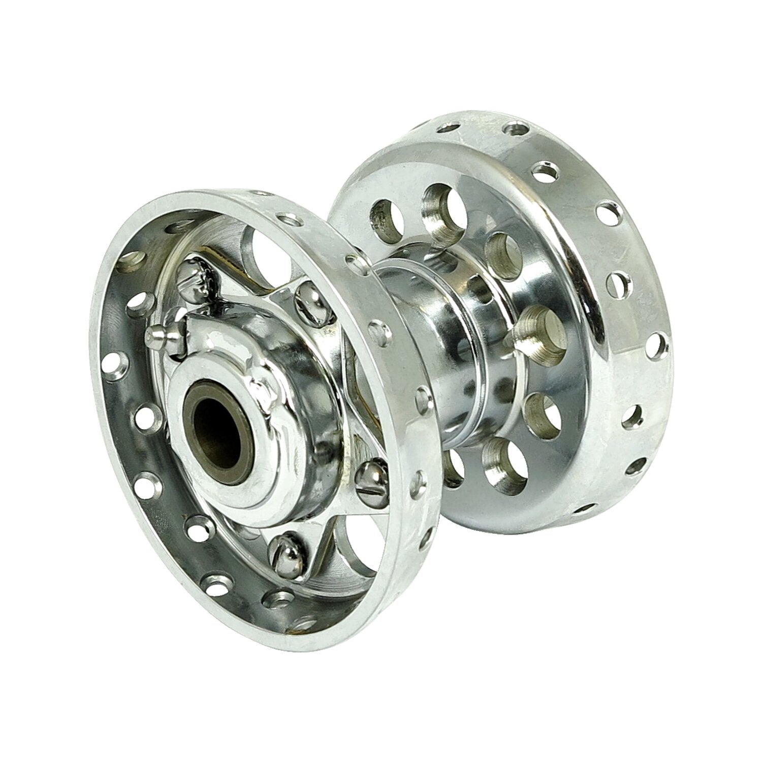 Samwel Custom Star hub for OEM axle - Chrome with chrome star