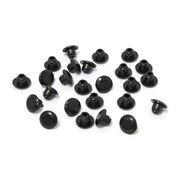 MCS Push-in mushroom allen head plugs 1/4" - Black