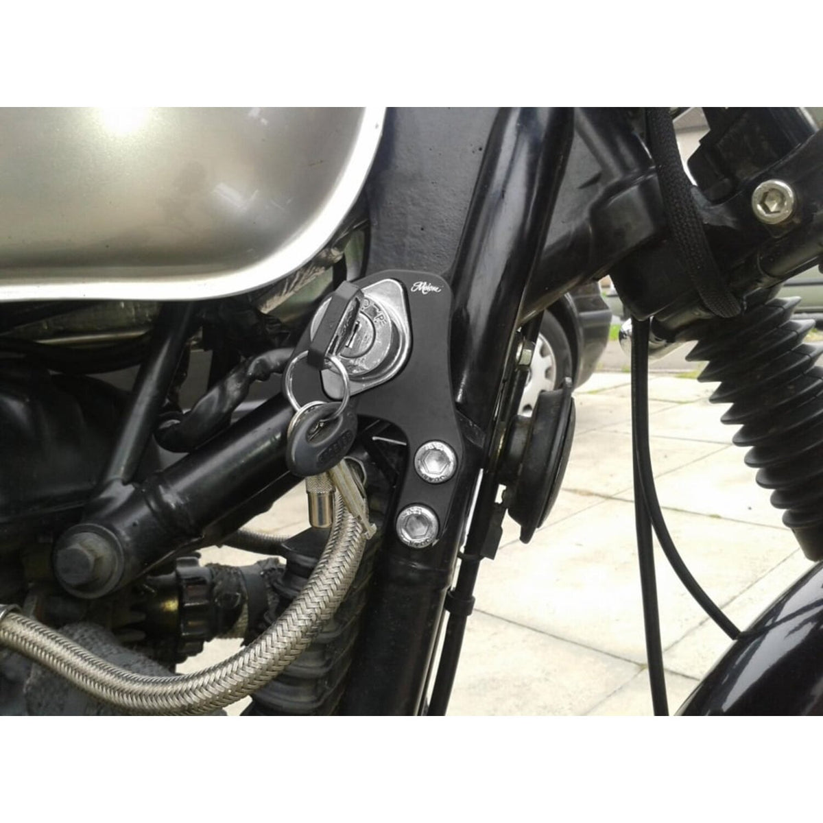 Motone ignition relocation bracket RHS - Black