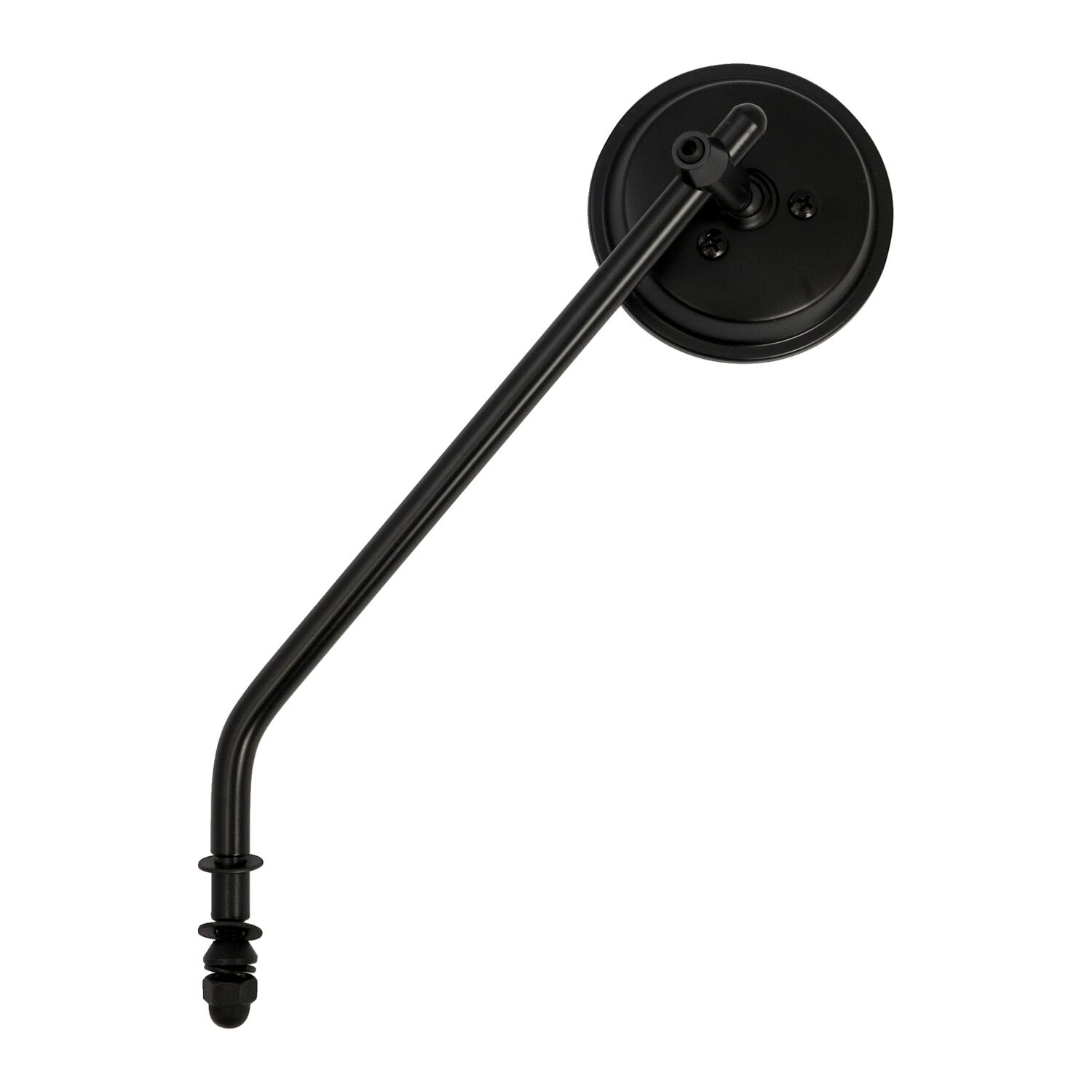 MCS Steel 3" round mirror - Black long stem