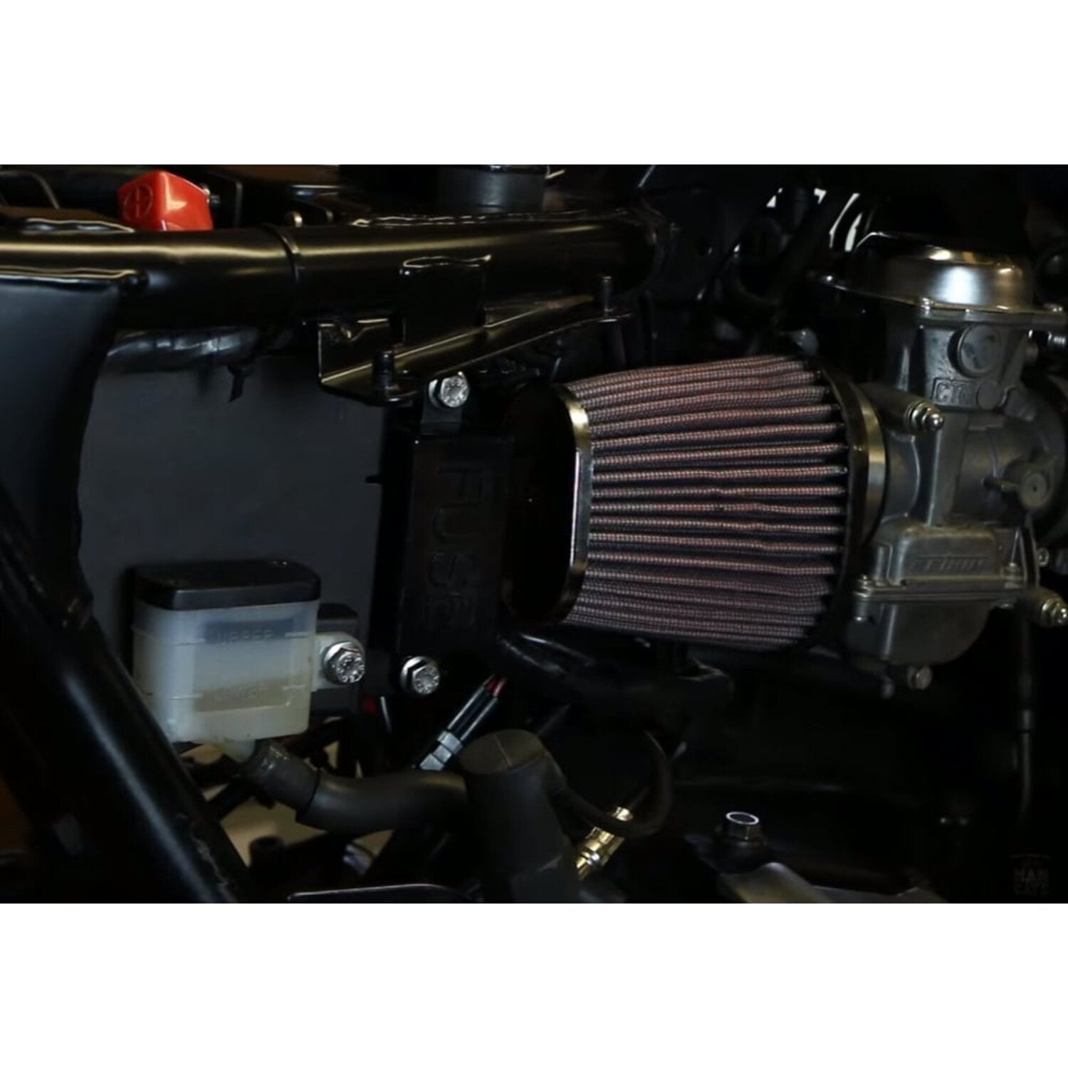 Motone airbox eliminator kit battery box - Black