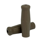 MCS Vintage style 7/8" grips coffee brown
