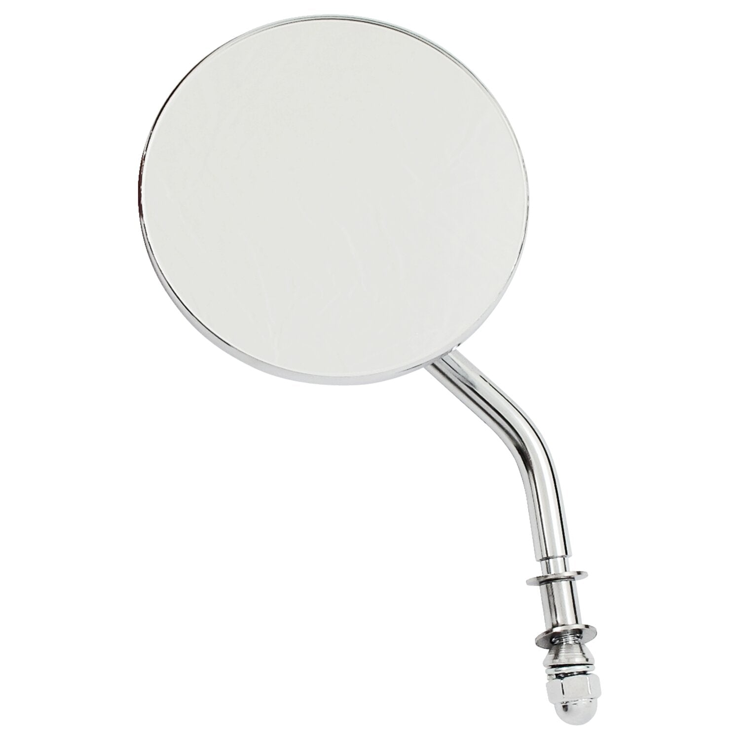 MCS Steel 3" round mirror - Chrome short stem