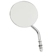MCS Steel 4" round mirror - Chrome short stem
