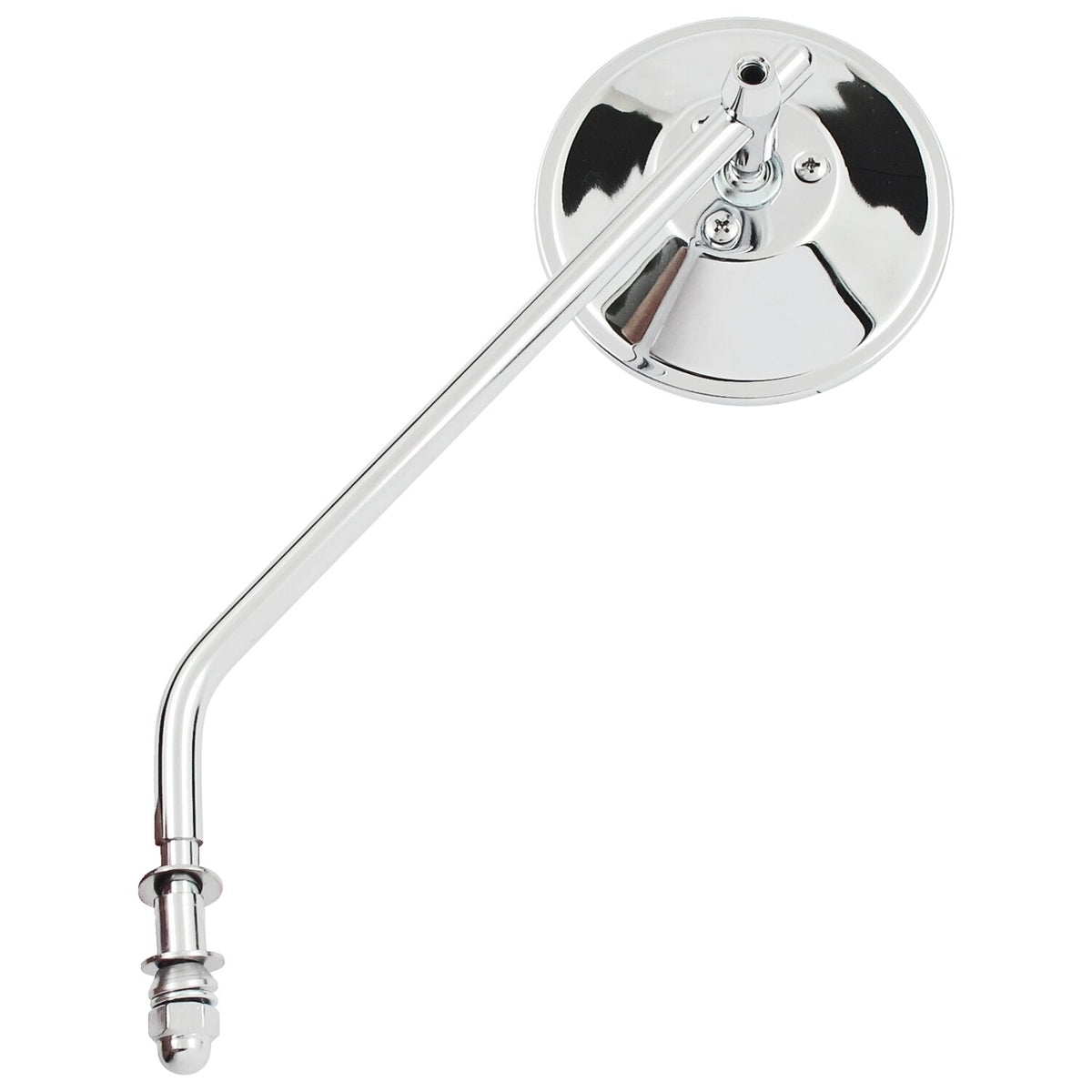 MCS Steel 4" round mirror - Chrome long stem