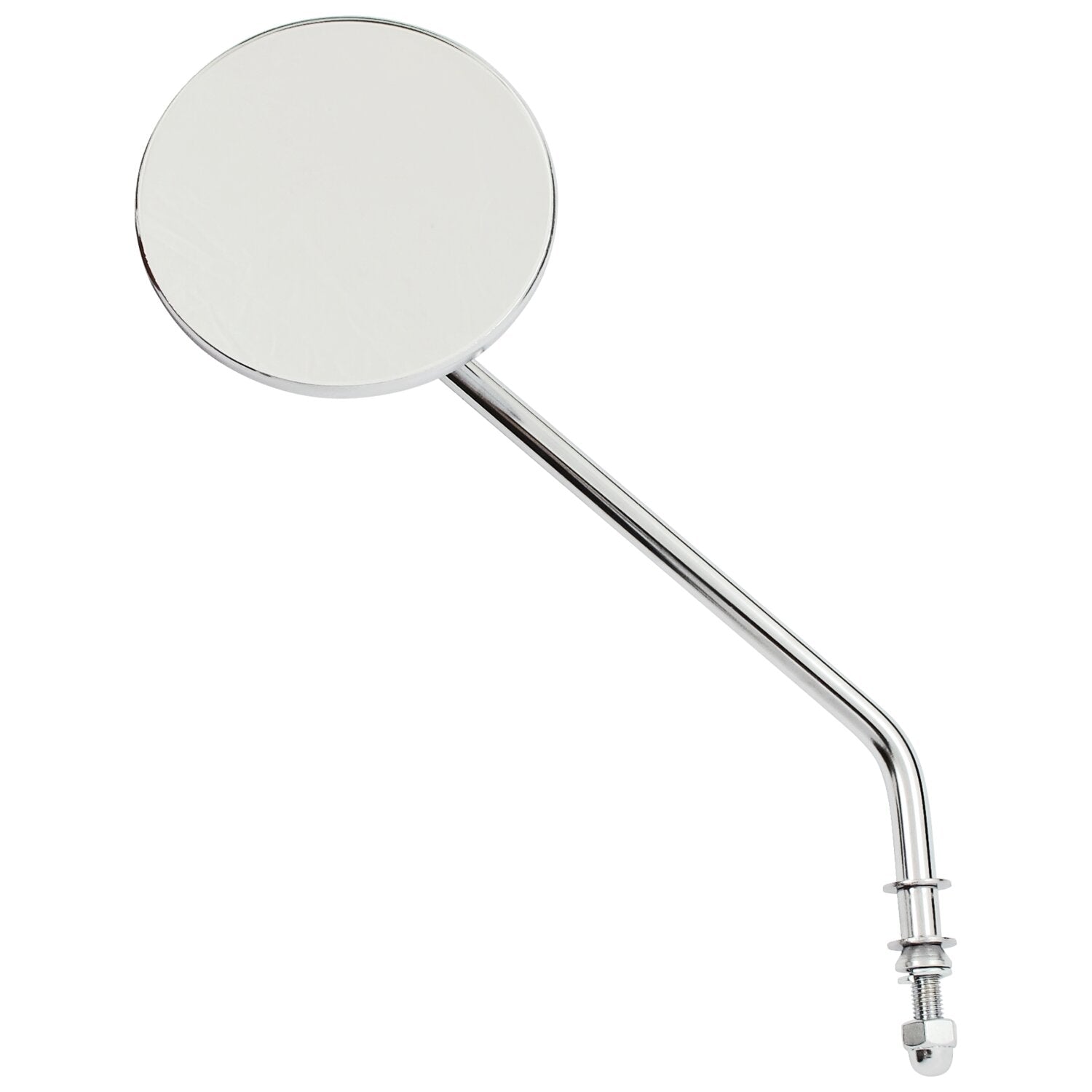 MCS Steel 4" round mirror - Chrome long stem