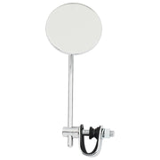 MCS Round clamp-on style steel mirror 3" with 6" stem