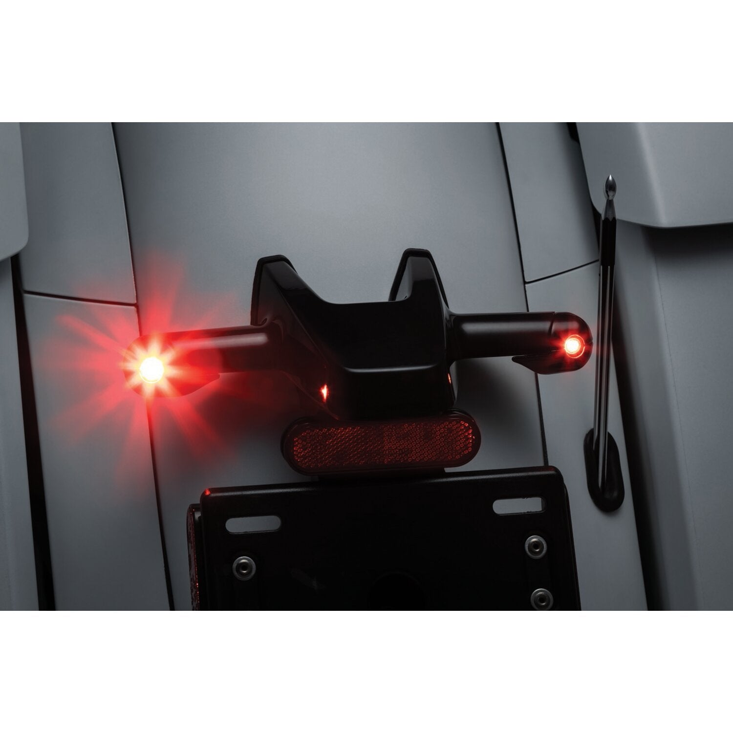 Kuryakyn Rear atto turn signal adapters gloss black