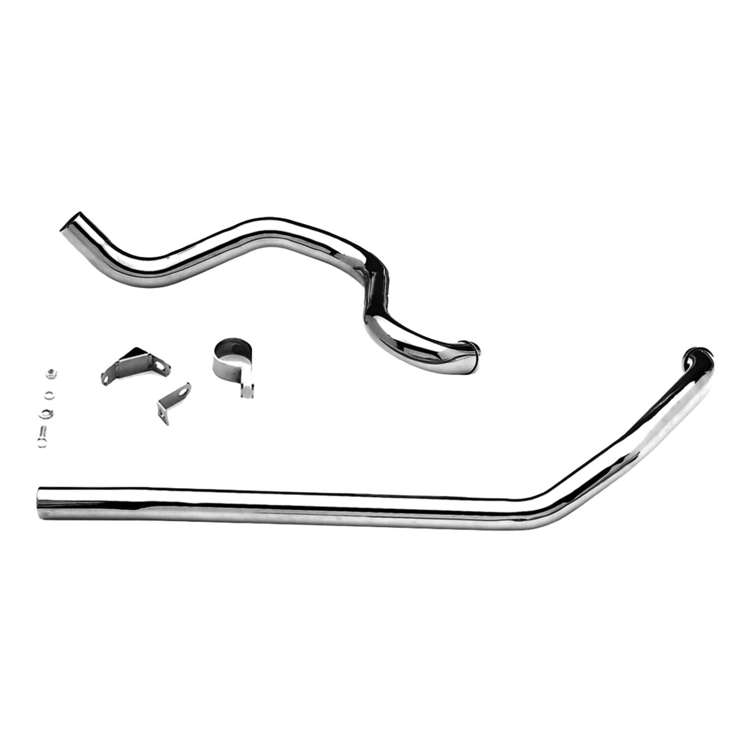 Paughco Independent dual head pipes - Chrome