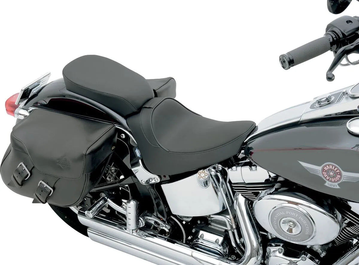 Drag Specialties Solo Seat - Backrest Compatible - For Harley Davidson