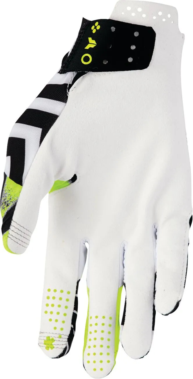 Thor Sportmode Anarchy Motorcycle Gloves - Black/Green/White