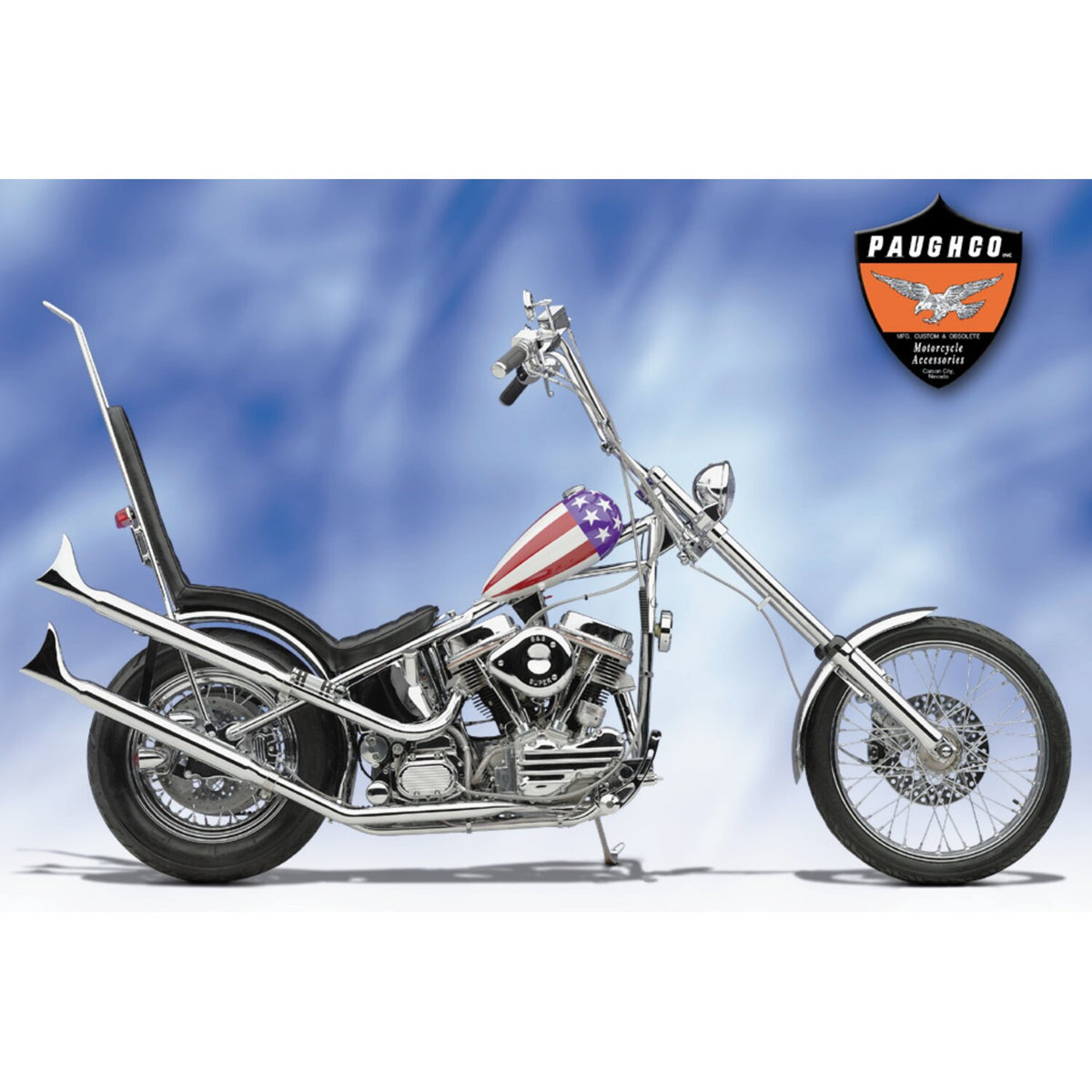 Paughco Universal Fishtail muffler - 28" long - Left