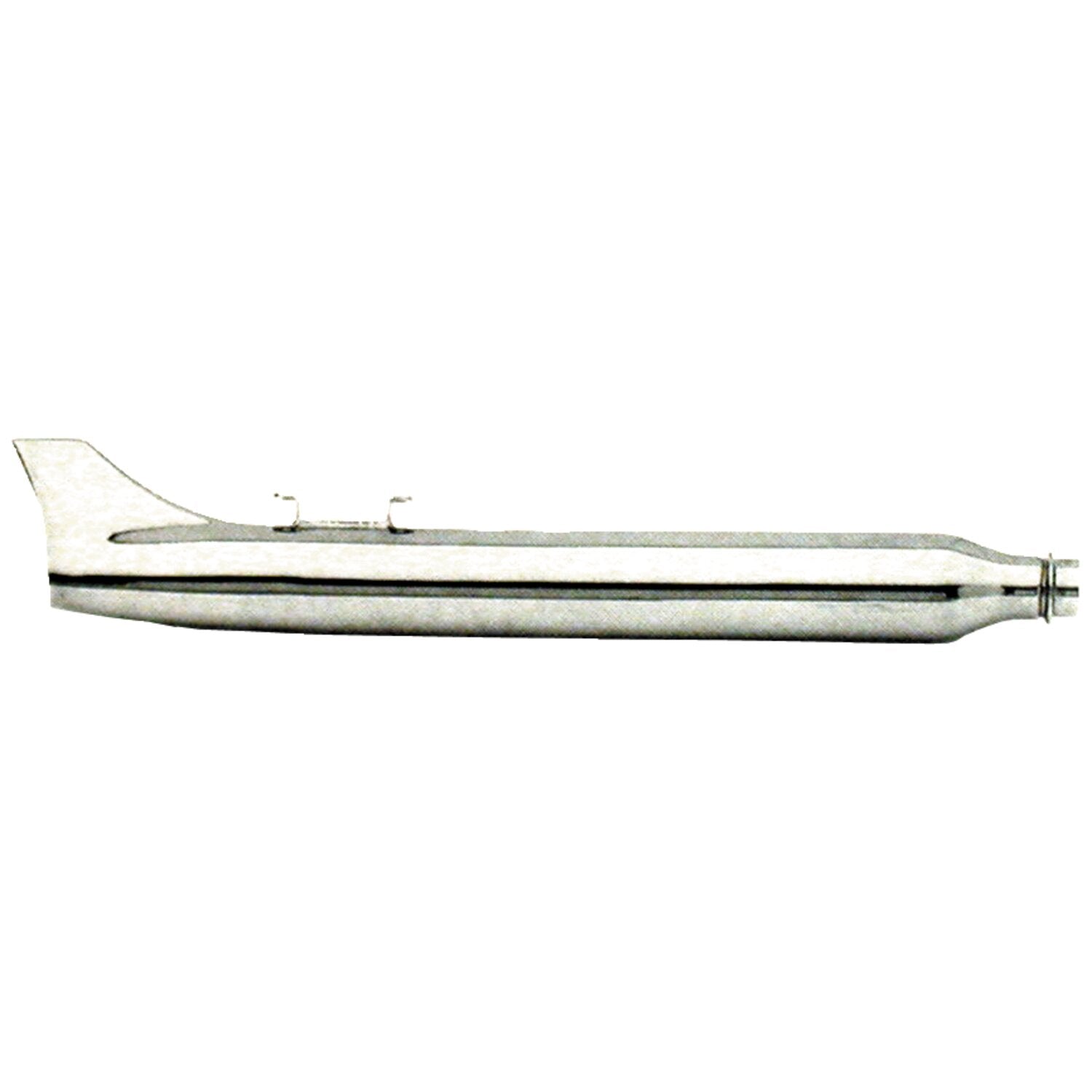 Paughco Smooth 3" Rocket Fishtail muffler - 31" - Left