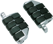 Kuryakyn Iso Pegs - Chrome & Black, Folding Footpegs